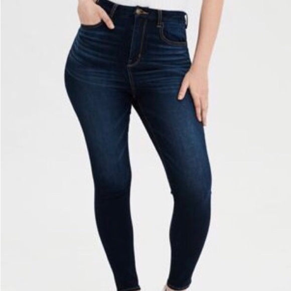 American Eagle Outfitters Denim - American Eagle High-Rise Skinny Dark Wash Jeans
